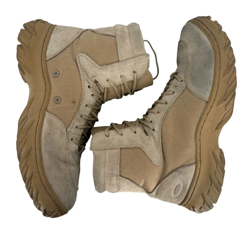 Oakley SI Assault 6 Coyote Tan Tactical Military Boots Mens 9.5 Vibram Suede